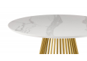 Керамический стол Нэнси 110 patagonoa bianco repose / золото