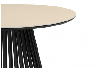 Керамический стол Нэнси 90х90х75 shakespeare black / черный