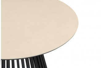 Керамический стол Нэнси 90х90х75 shakespeare black / черный