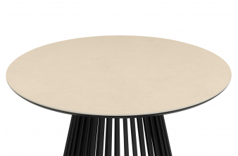 Керамический стол Нэнси 90х90х75 shakespeare black / черный