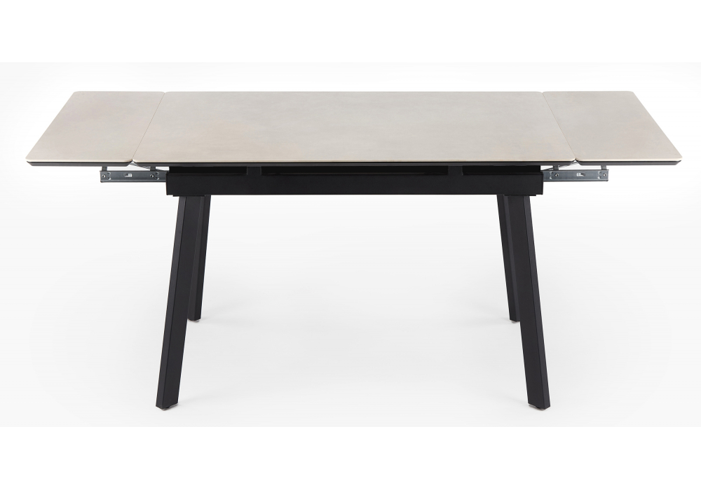 Керамический стол Норман 140(200)х80 carmen light grey / черный