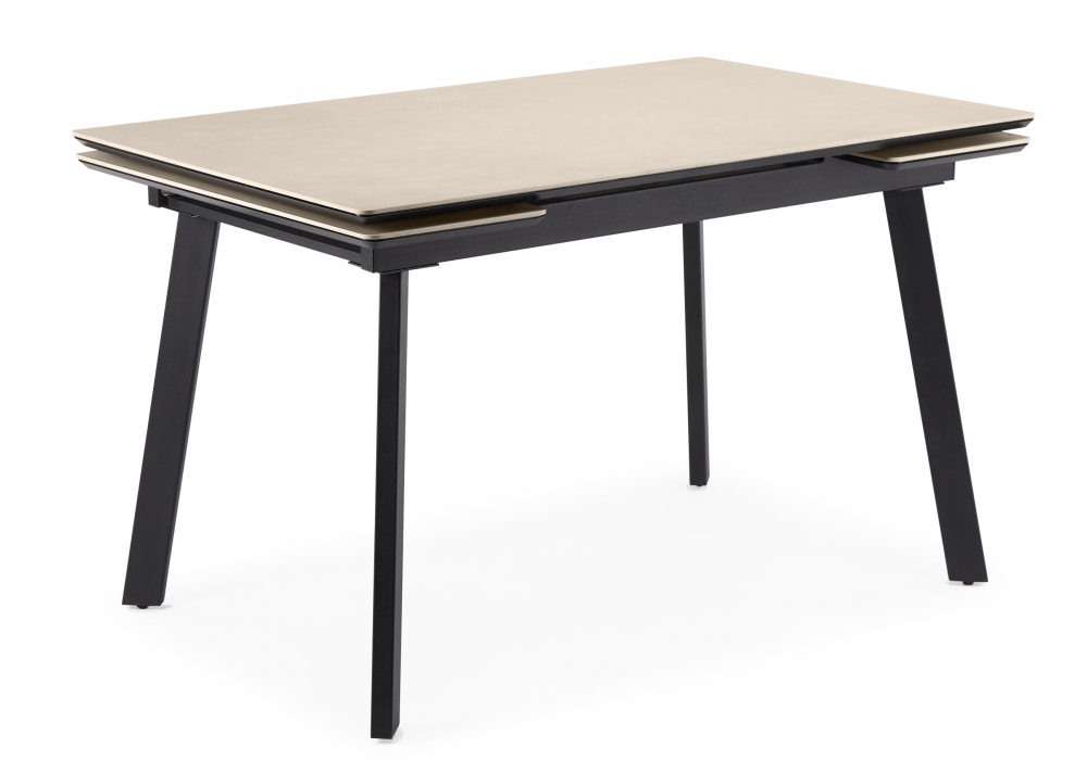 Керамический стол Норман 140(200)х80 carmen light grey / черный