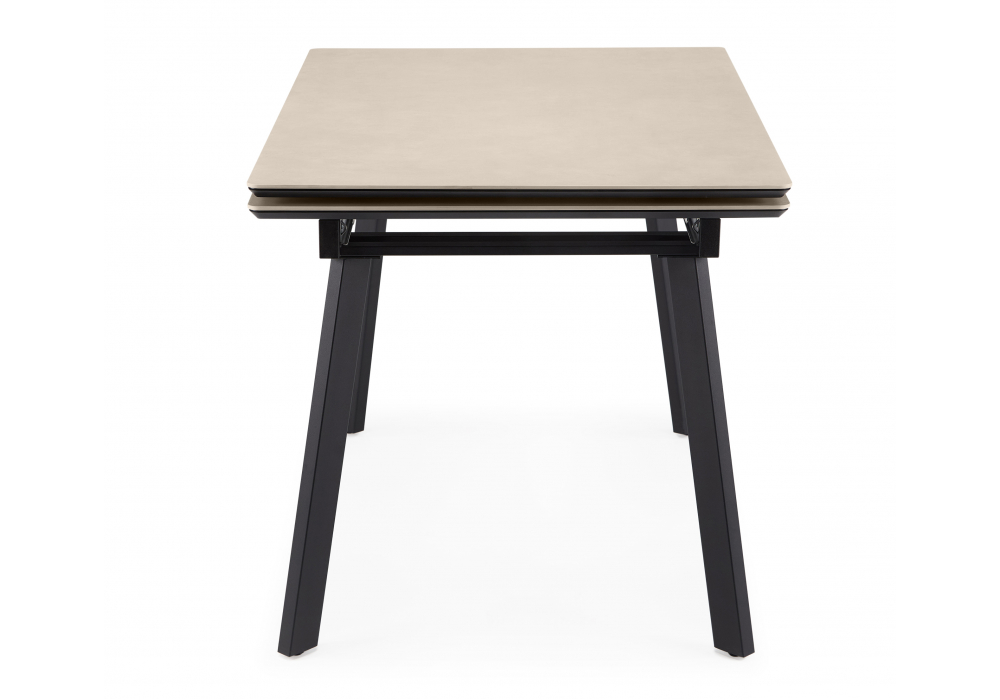 Керамический стол Норман 140(200)х80 carmen light grey / черный