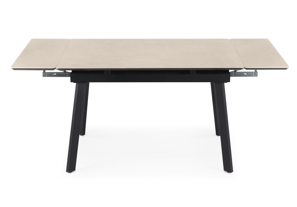 Керамический стол Норман 140(200)х80 carmen light grey / черный