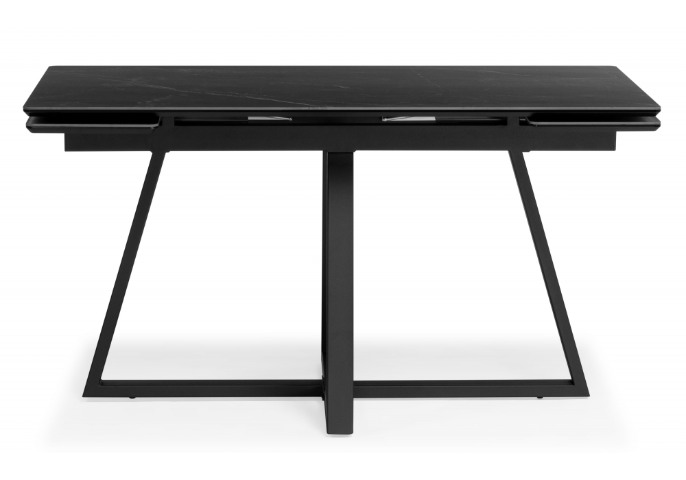 Керамический стол Памелла 120(180)х80 shakespeare black / черный