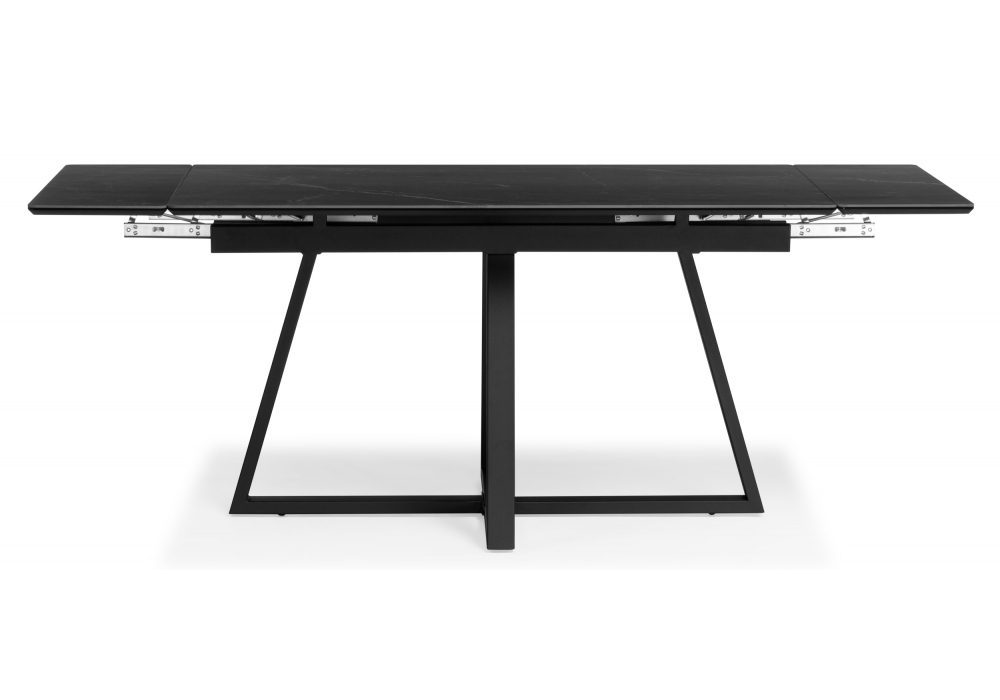 Керамический стол Памелла 120(180)х80 shakespeare black / черный