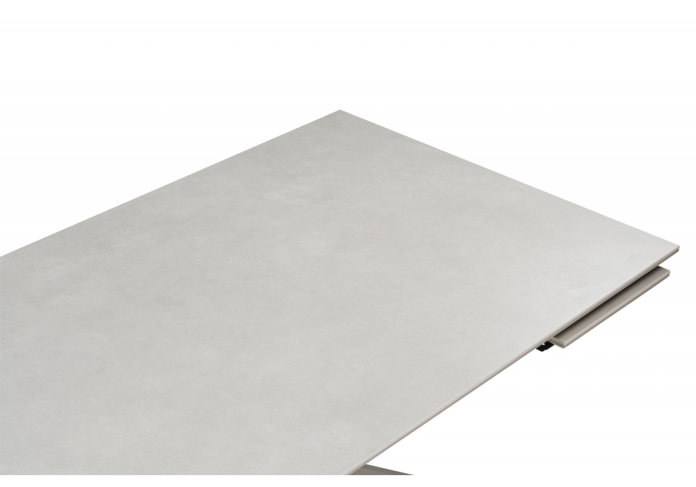 Керамический стол Пантон 120(180)х80 carmen light gray / серый матовый
