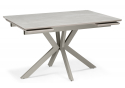 Керамический стол Пантон 120(180)х80 carmen light gray / серый матовый