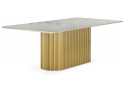 Керамический стол Ривера 220x110 brecha crema / золото