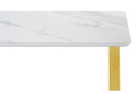 Керамический стол Селена 1 180х90х77 белый мрамор / золото