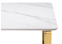Керамический стол Селена 4 180х90х77 белый мрамор / золото