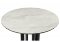 Керамический стол Шелдон 110 onyx bianco soft satin / черный