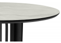 Керамический стол Шелдон 110 onyx bianco soft satin / черный