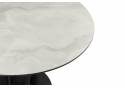 Керамический стол Шелдон 110 onyx bianco soft satin / черный
