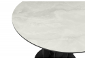 Керамический стол Шелдон 110 onyx bianco soft satin / черный