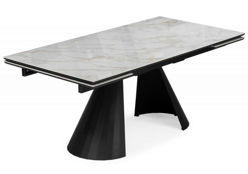 Керамический стол Шелтон 180(260)x90 carla larkin / черный