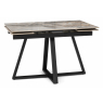 Керамический стол Силлем 120(180)х80 риальто светлый / черный