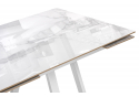 Керамический стол Силлем 120(180)х80х77 statuario cara / белый