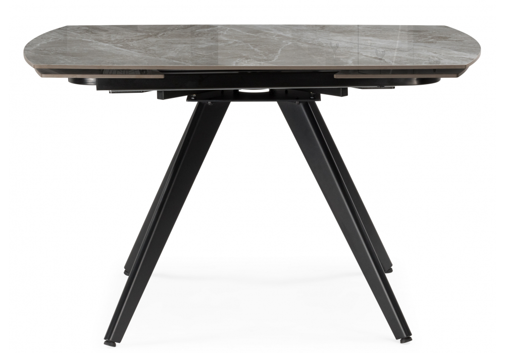 Керамический стол Silvi 120(180)x80 серый / черный