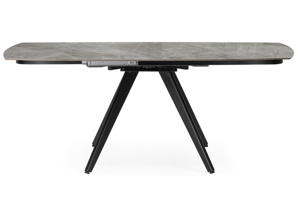 Керамический стол Silvi 120(180)x80 серый / черный