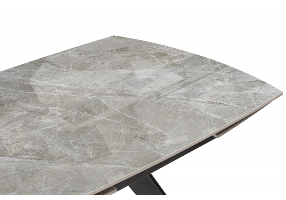 Керамический стол Silvi 120(180)x80 серый / черный