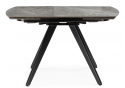 Керамический стол Silvi 120(180)x80 серый / черный