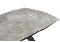 Керамический стол Silvi 120(180)x80 серый / черный