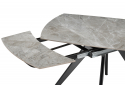 Керамический стол Silvi 120(180)x80 серый / черный