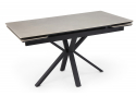Керамический стол Старлайт 120(180)х80 carmen light grey / черный