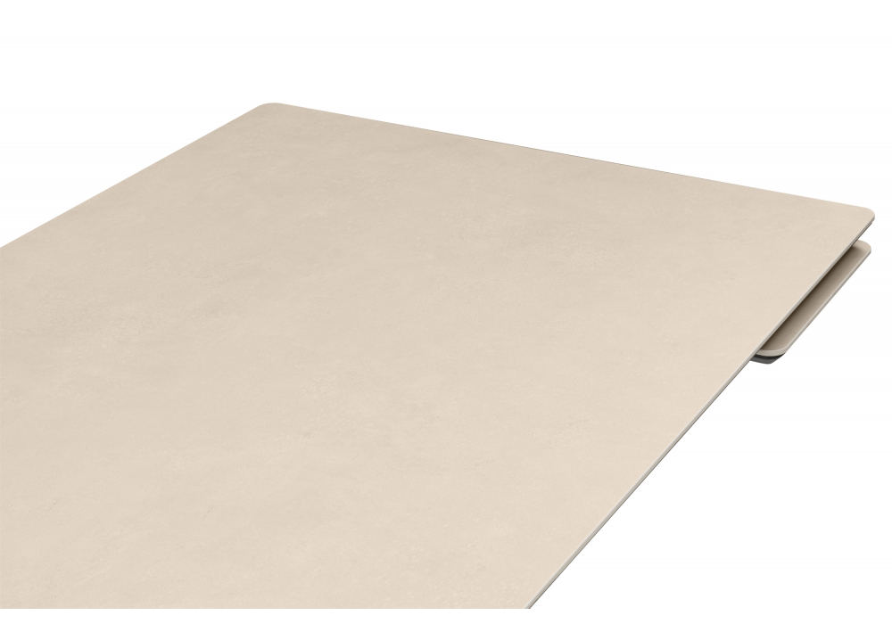 Керамический стол Старлайт 120(180)х80 okara light yellow / черный