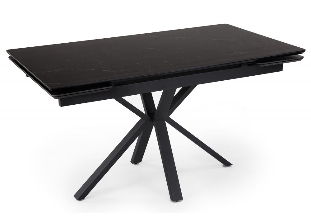 Керамический стол Старлайт 120 (180) х 80 shakespeare black / черный