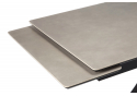 Керамический стол Старлайт 140 (200) х 80 carmen light grey / черный