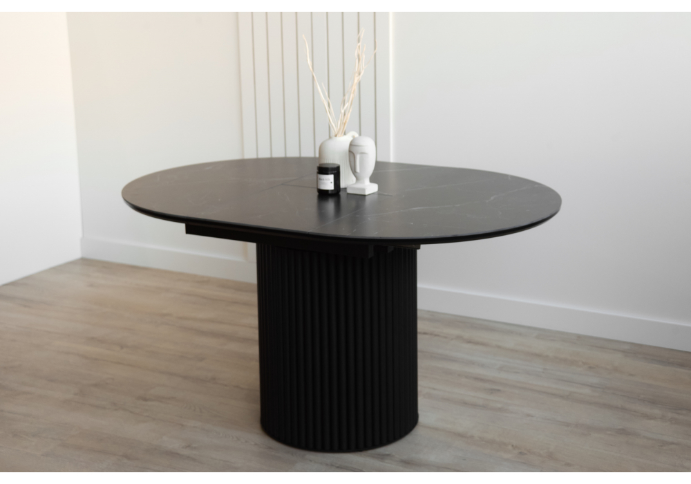 Керамический стол Стивен 100(140) shakespeare black / черный