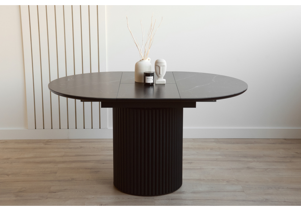 Керамический стол Стивен 100(140) shakespeare black / черный