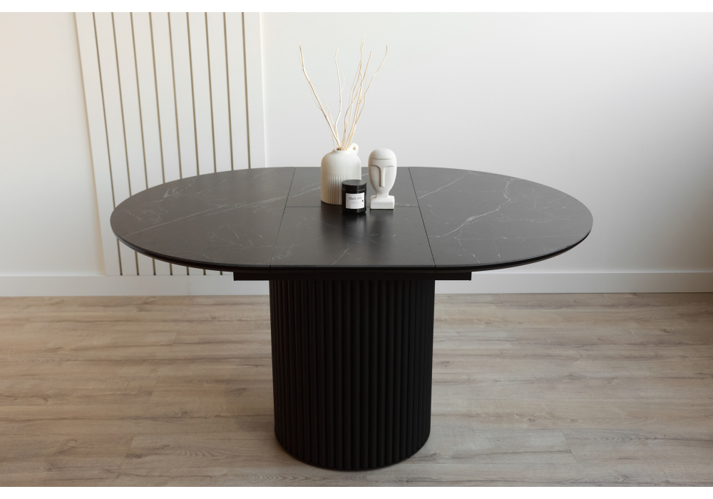 Керамический стол Стивен 100(140) shakespeare black / черный