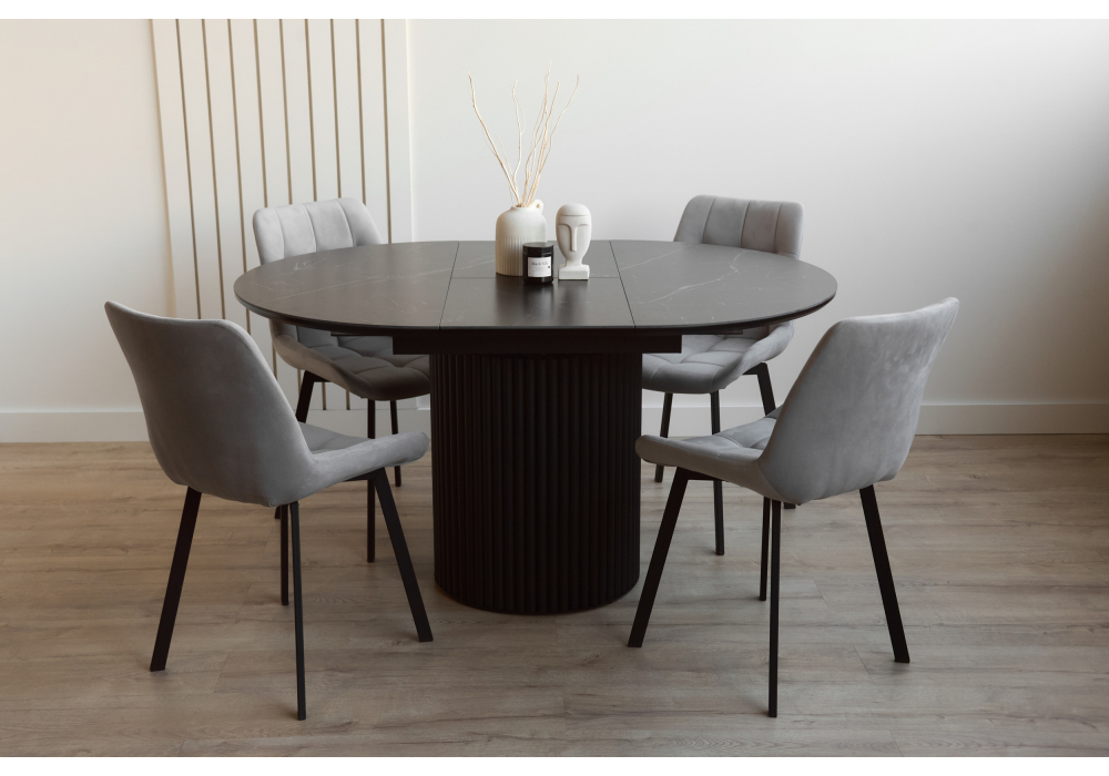 Керамический стол Стивен 100(140) shakespeare black / черный