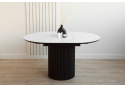 Керамический стол Стивен 100(140) snow white / черный