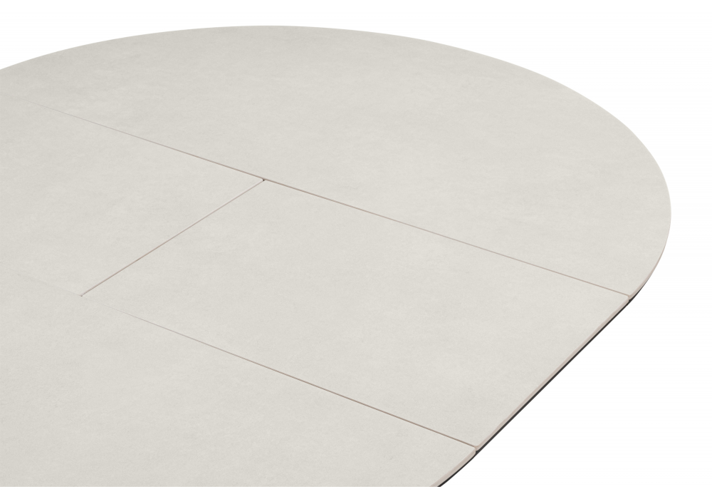 Керамический стол Трейси 90 carmen light gray / черный