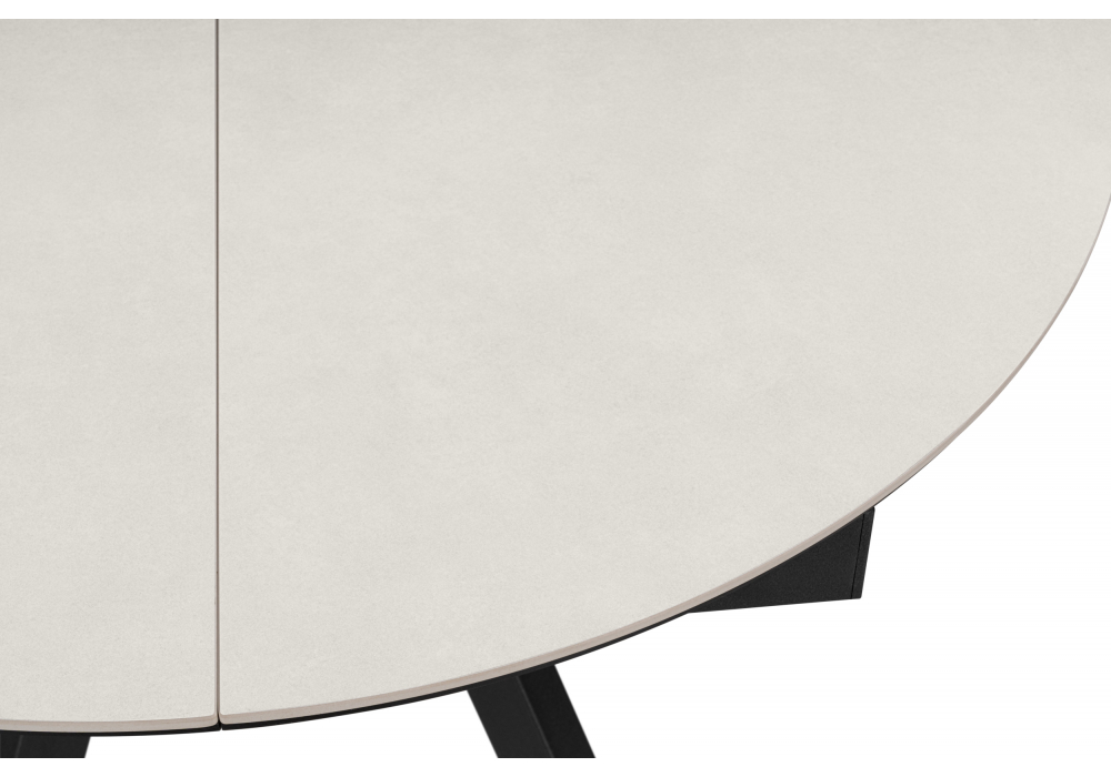 Керамический стол Трейси 90 carmen light gray / черный