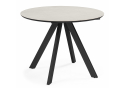 Керамический стол Трейси 90 carmen light gray / черный