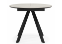 Керамический стол Трейси 90 carmen light gray / черный