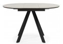 Керамический стол Трейси 90 carmen light gray / черный