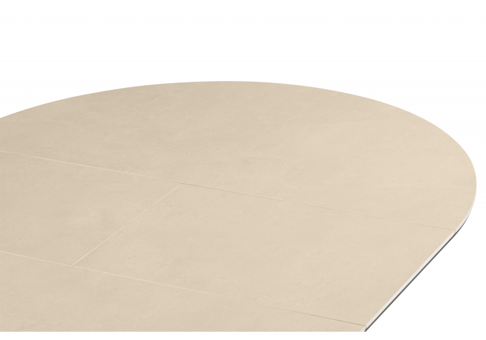 Керамический стол Трейси 90 okara light yellow / черный