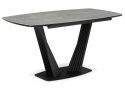 Керамический стол Вейл 140(180)х80 larka grey / черный