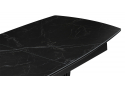 Керамический стол Вейл 160(205)х89 черный мрамор shakespeare black / черный