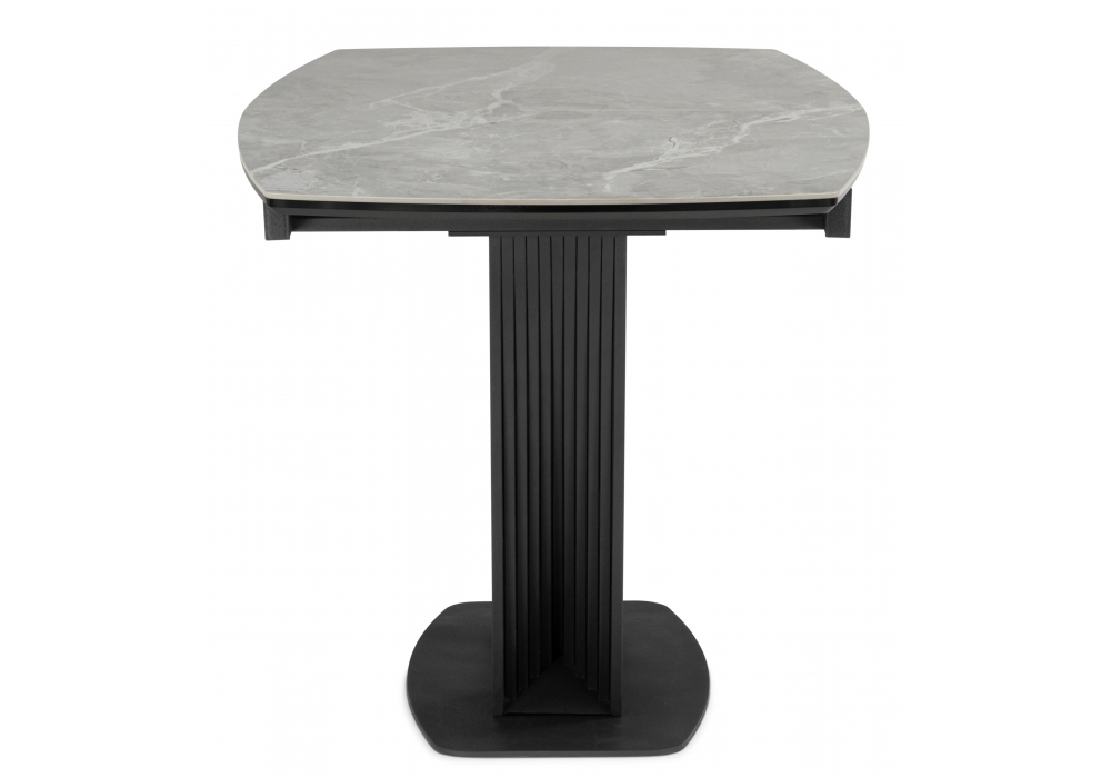 Керамический стол Вейл 160(205)х89 larka grey / черный