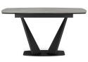 Керамический стол Вейл 160(205)х89 larka grey / черный
