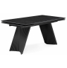 Керамический стол Вейв 160(220)х89 черный мрамор shakespeare black / черный
