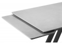Керамический стол Вилли 120(180)х80 сarmen light grey / черный