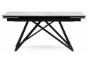 Керамический стол Вилсон 160(220)х89 белый gilt white / черный